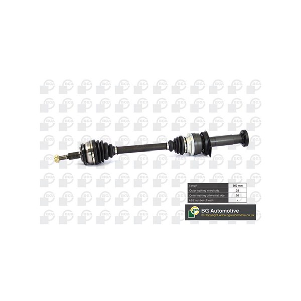 Drivaxel, framaxel höger Bga DS9639R BGA