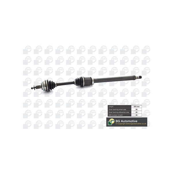 Drivaxel, framaxel höger Bga DS9707RA BGA