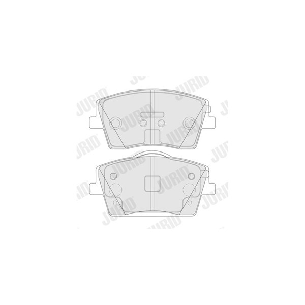Bromsbeläggsats, Framaxel Jurid 574017J JURID Bromsbeläggsats, Framaxel Jurid 574017J JURID