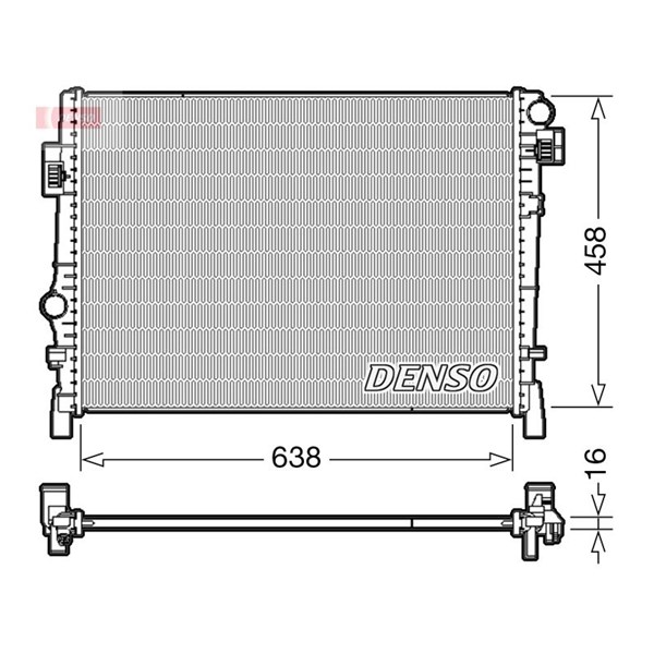Kylare, motorkylning Denso DRM09054 DENSO