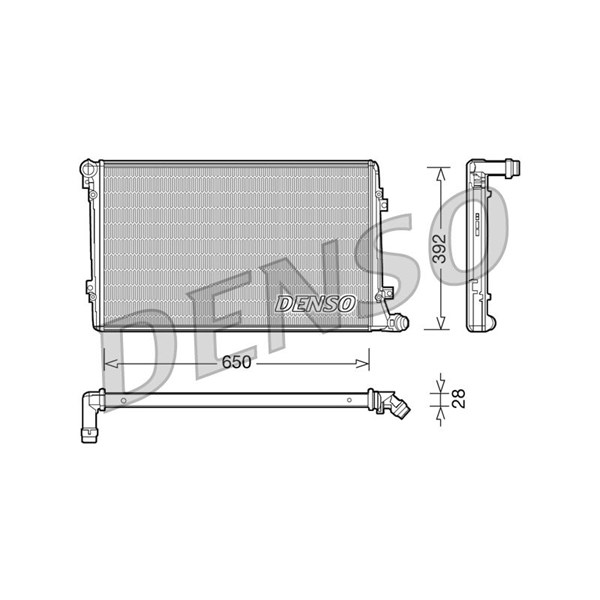 Kylare, motorkylning Denso DRM32019 DENSO