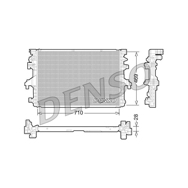 Kylare, motorkylning Denso DRM32038 DENSO