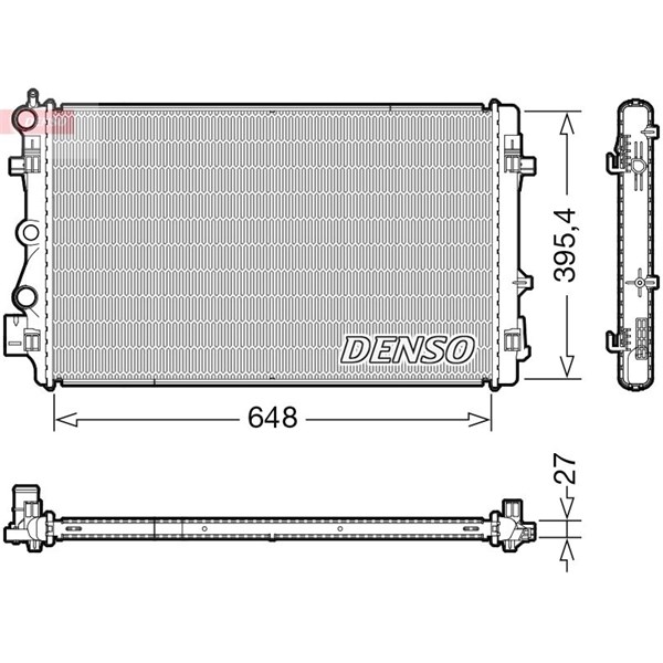 Kylare, motorkylning Denso DRM32051 DENSO