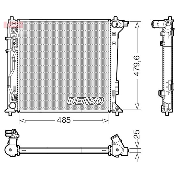 Kylare, motorkylning Denso DRM41030 DENSO