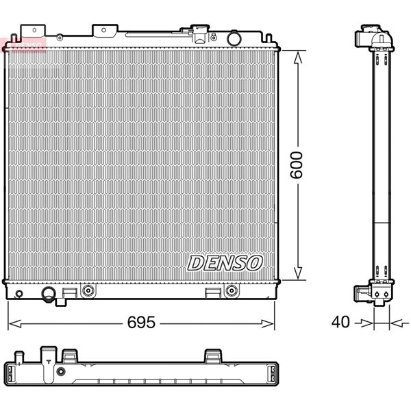 Kylare, motorkylning Denso DRM46068 DENSO
