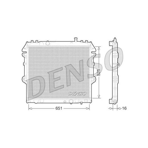 Kylare, motorkylning Denso DRM50069 DENSO