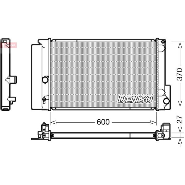 Kylare, motorkylning Denso DRM50087 DENSO
