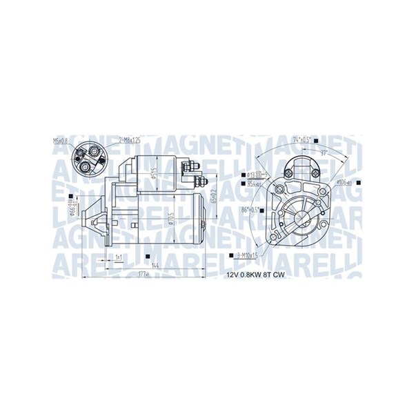 Startmotor 12V Magneti marelli 063721442010 MAGNETI MARELLI