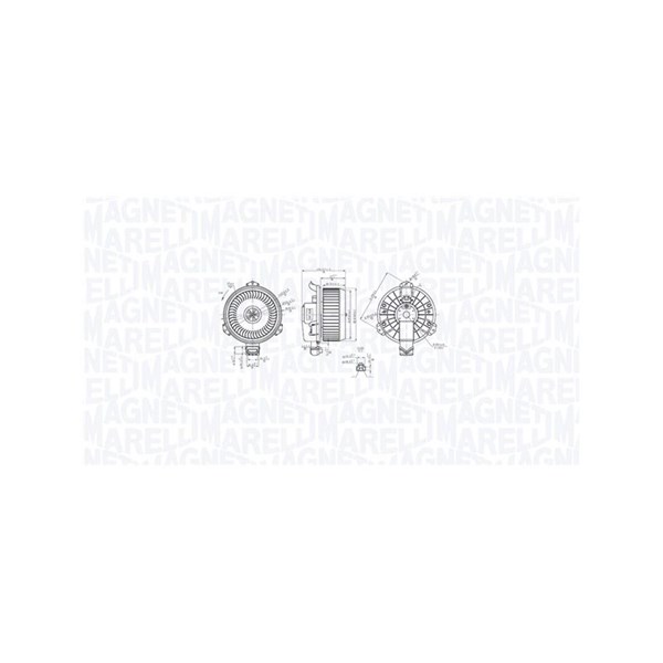 Kupéfläkt 12V Magneti marelli 069412762010 MAGNETI MARELLI