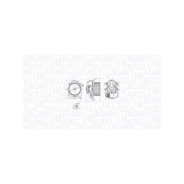 Kupéfläkt 12V Magneti marelli 069412771010 MAGNETI MARELLI