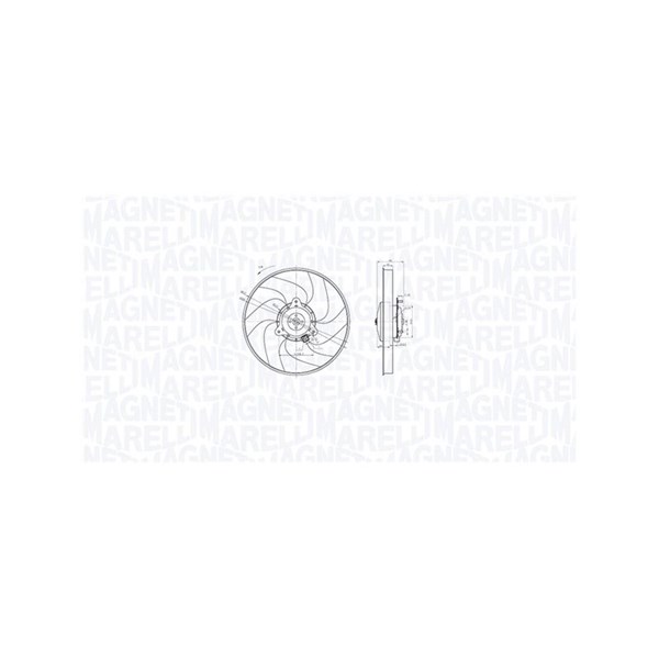 Fläkt, kylare 12V Magneti marelli 069422871010 MAGNETI MARELLI