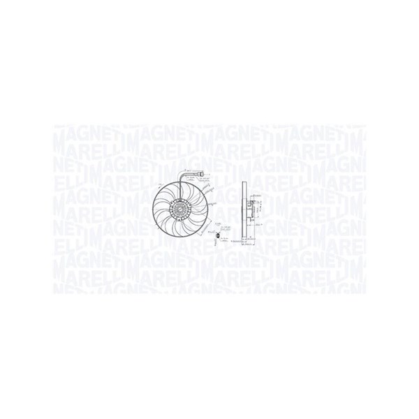 Fläkt, kylare 12V Magneti marelli 069422886010 MAGNETI MARELLI