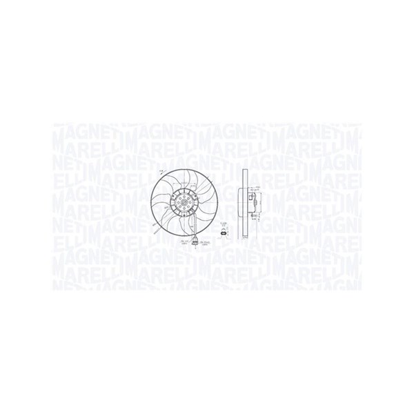 Fläkt, kylare 12V Magneti marelli 069422887010 MAGNETI MARELLI