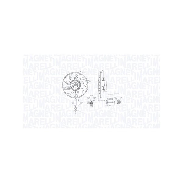 Fläkt, kylare 12V Magneti marelli 069422890010 MAGNETI MARELLI
