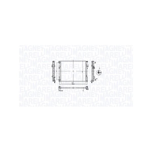 Kylare, motorkylning Magneti marelli 350213212900 MAGNETI MARELLI