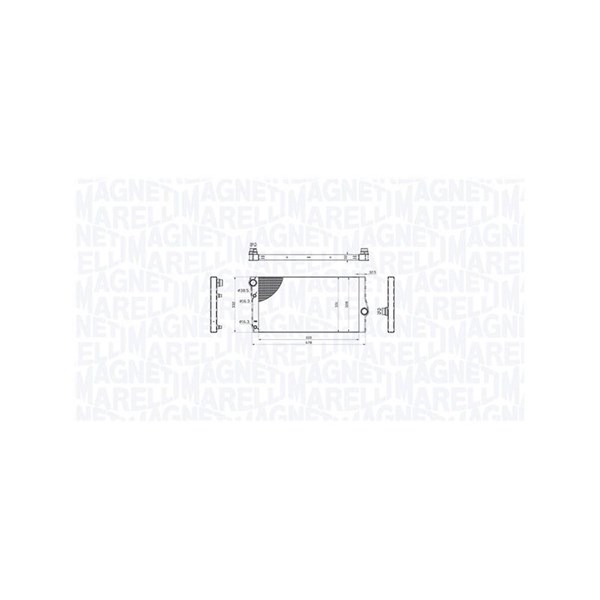 Kylare, motorkylning Magneti marelli 350213214600 MAGNETI MARELLI