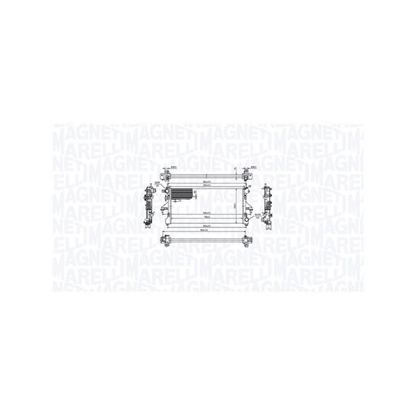 Kylare, motorkylning Magneti marelli 350213214900 MAGNETI MARELLI