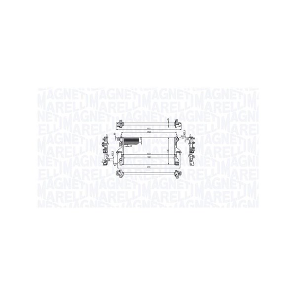 Kylare, motorkylning Magneti marelli 350213215100 MAGNETI MARELLI