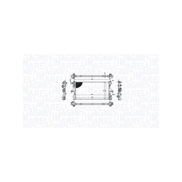 Kylare, motorkylning Magneti marelli 350213215300 MAGNETI MARELLI