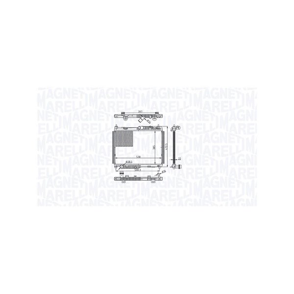Kylare, motorkylning Magneti marelli 350213215500 MAGNETI MARELLI