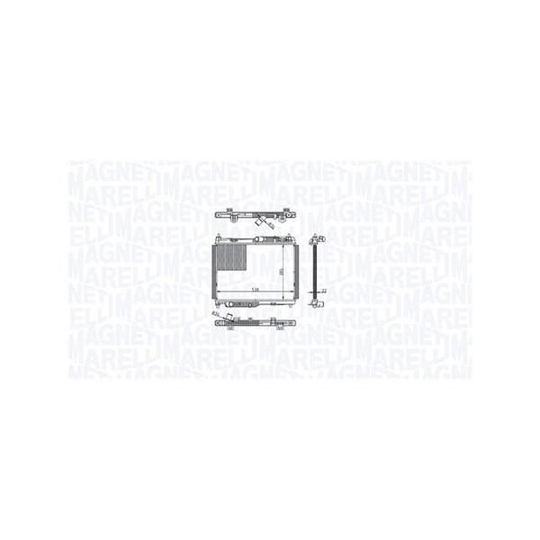 Kylare, motorkylning Magneti marelli 350213215600 MAGNETI MARELLI