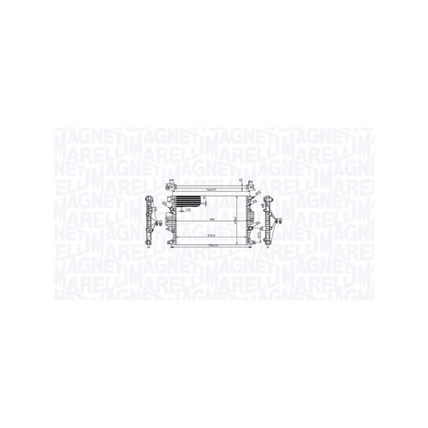Kylare, motorkylning Magneti marelli 350213215900 MAGNETI MARELLI