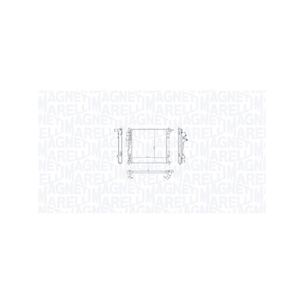 Kylare, motorkylning Magneti marelli 350213216300 MAGNETI MARELLI
