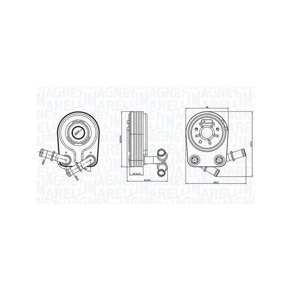 Oljekylare, motor Magneti marelli 350300000100 MAGNETI MARELLI