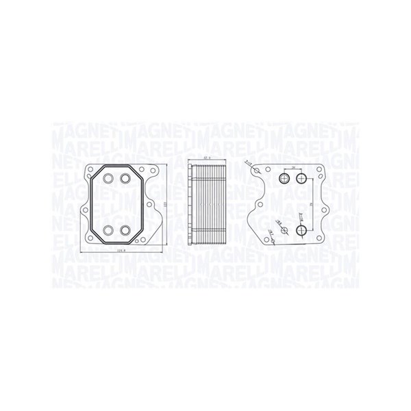 Oljekylare, motor Magneti marelli 350300001600 MAGNETI MARELLI