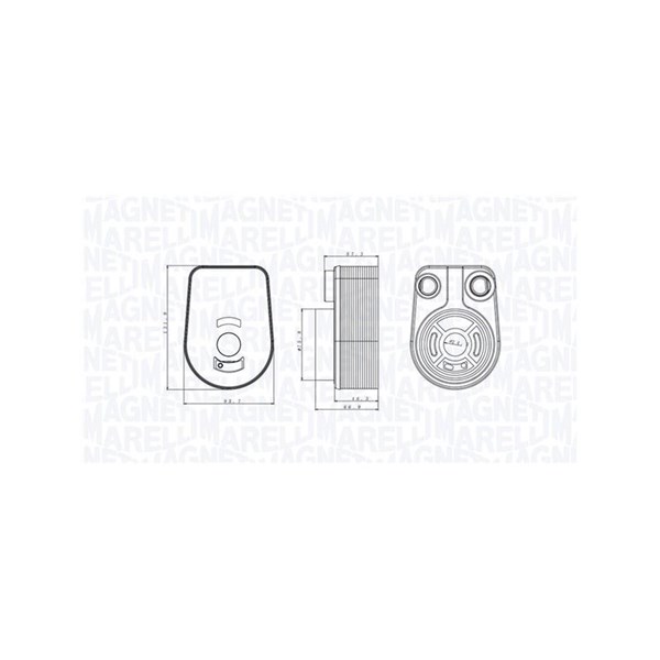 Oljekylare, motor Magneti marelli 350300002800 MAGNETI MARELLI