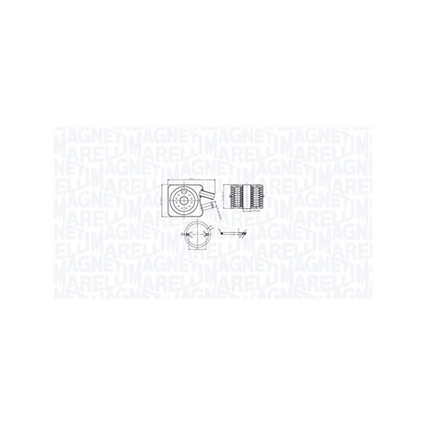 Oljekylare, motor Magneti marelli 350300003200 MAGNETI MARELLI