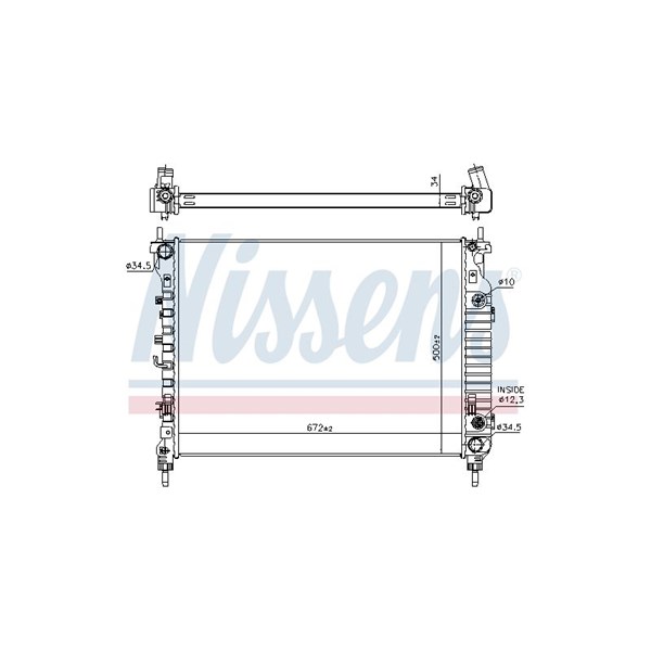 Kylare, motorkylning Nissens 606256 NISSENS
