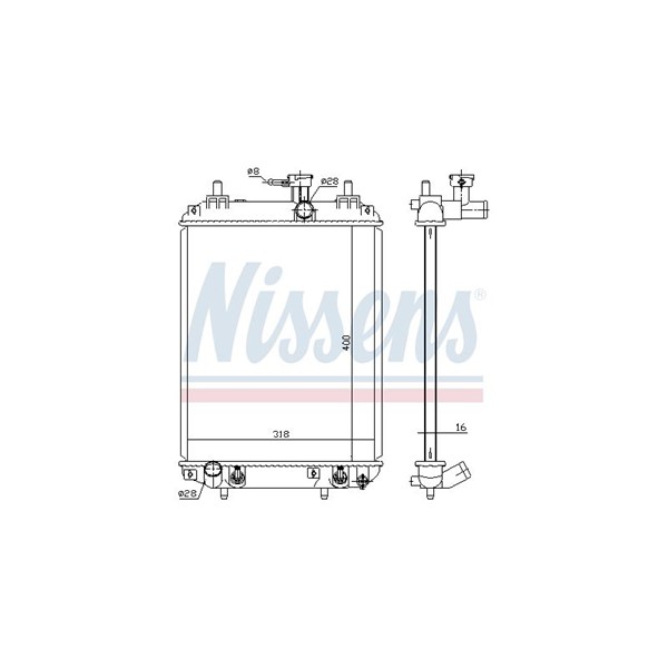 Kylare, motorkylning Nissens 617548 NISSENS