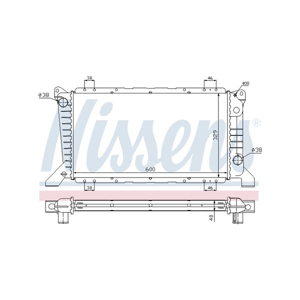Kylare, motorkylning Nissens 62241A NISSENS