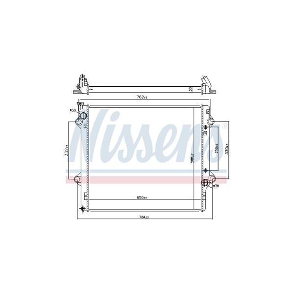 Kylare, motorkylning Nissens 64661 NISSENS Kylare, motorkylning Nissens 64661 NISSENS