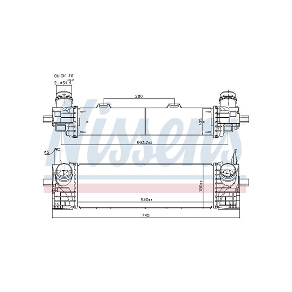 Intercooler Nissens 961338 NISSENS
