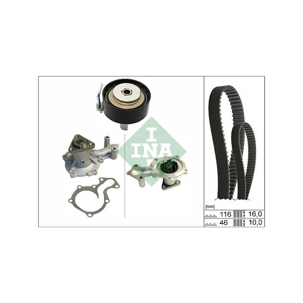 Kamremskit med vattenpump INA