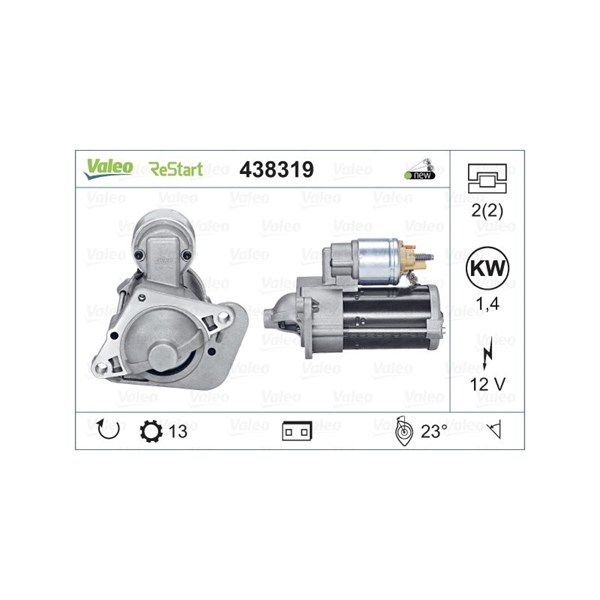 Startmotor 12V Valeo 438319 VALEO
