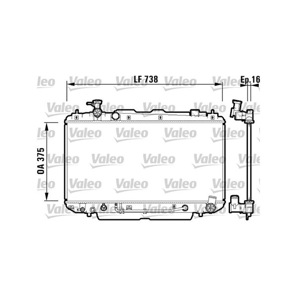 Kylare, motorkylning Valeo 734183 VALEO