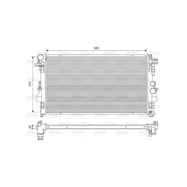 Kylare, motorkylning Valeo 734887 VALEO