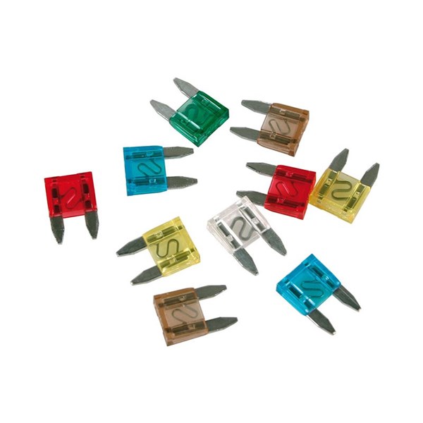 Säkringar Mini 7,5A - 30A, 10-pack, Universal
