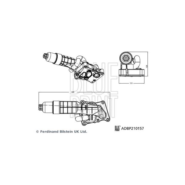 Hus, oljefilter Blue print ADBP210157 BLUE PRINT
