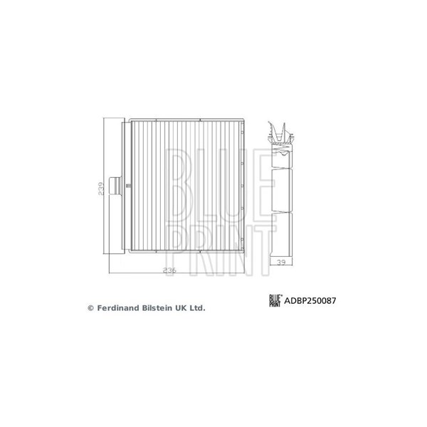 Kupefilter Blue print ADBP250087 BLUE PRINT