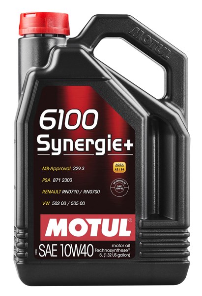 MOTOROLJA MOTUL 6100 SYNERGIE+ 10W-40 A3/B4, 5L Motul 108647 MOTUL