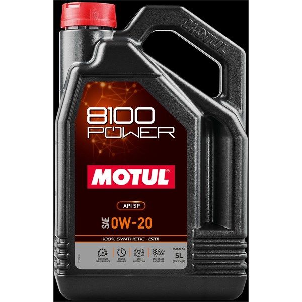 Motorolja Motul 8100 POWER 0W-20, 1L, Universal Motul 111799 MOTUL