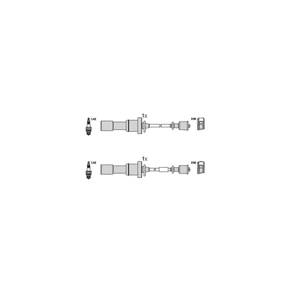 Tändkabelsats Hitachi 134376 HITACHI