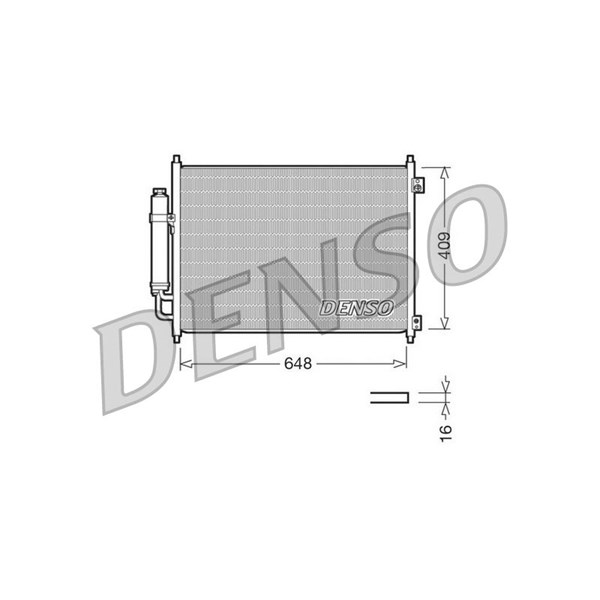 Kondensor, klimatanläggning Denso DCN46001 DENSO
