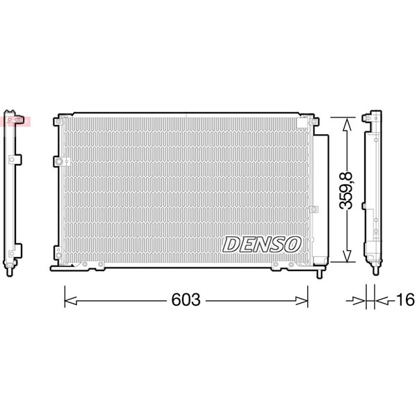 Kondensor, klimatanläggning Denso DCN50047 DENSO