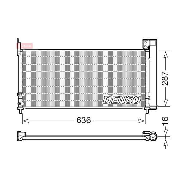 Kondensor, klimatanläggning Denso DCN50122 DENSO