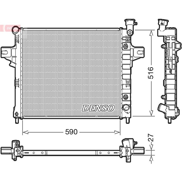 Kylare, motorkylning Denso DRM06031 DENSO